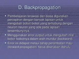 d backpropagation