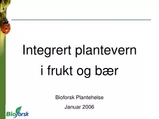 integrert plantevern