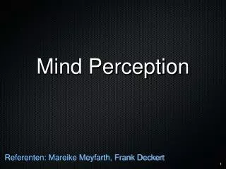 mind perception
