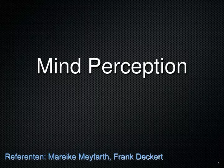 mind perception
