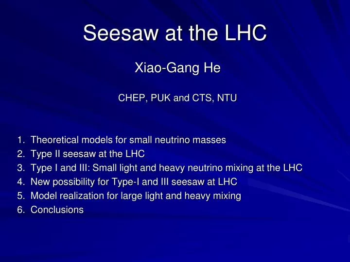 seesaw at the lhc