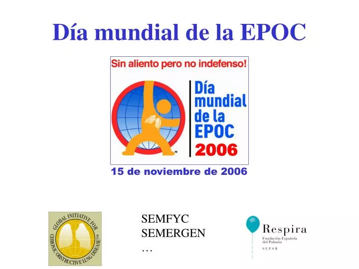 d a mundial de la epoc