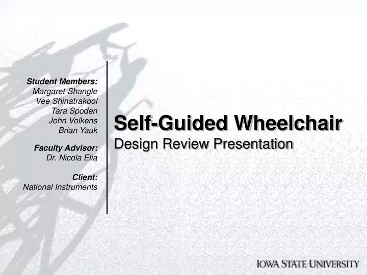 self guided wheelchair design review presentation