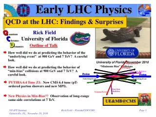 Early LHC Physics