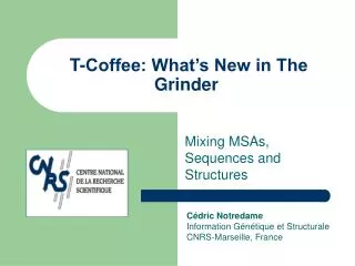 T-Coffee: What’s New in The Grinder