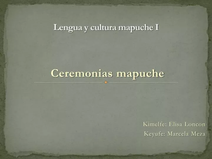 lengua y cultura mapuche i