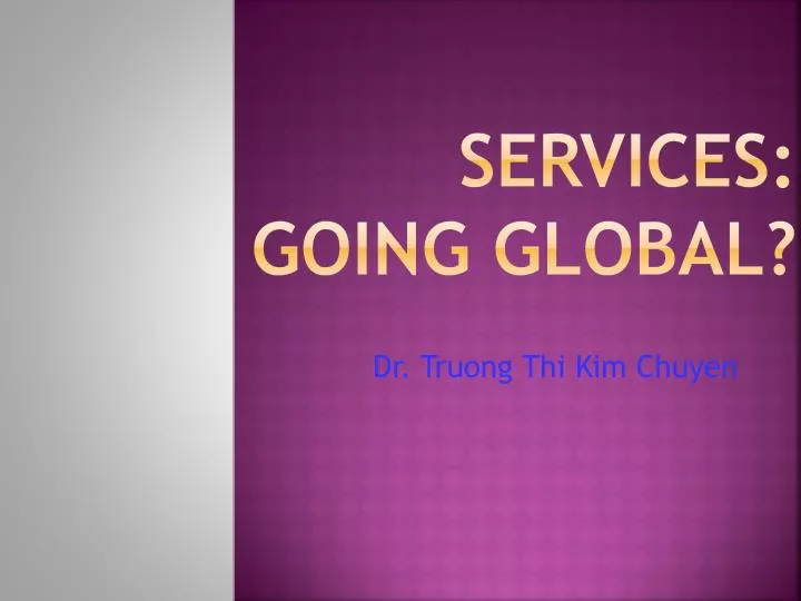 services going global