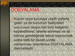 dosyalama