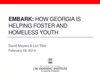 Embark: How Georgia is helping foster and homeless youth