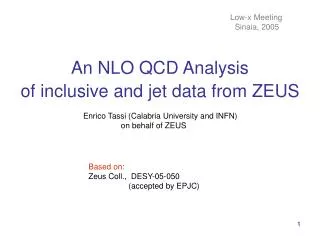 An NLO QCD Analysis of inclusive and jet data from ZEUS