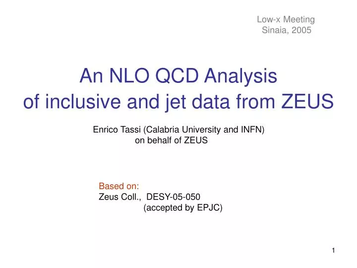 an nlo qcd analysis of inclusive and jet data from zeus