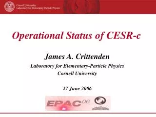 Operational Status of CESR-c