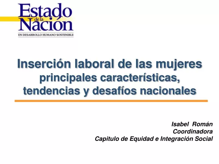 inserci n laboral de las mujeres principales caracter sticas tendencias y desaf os nacionales