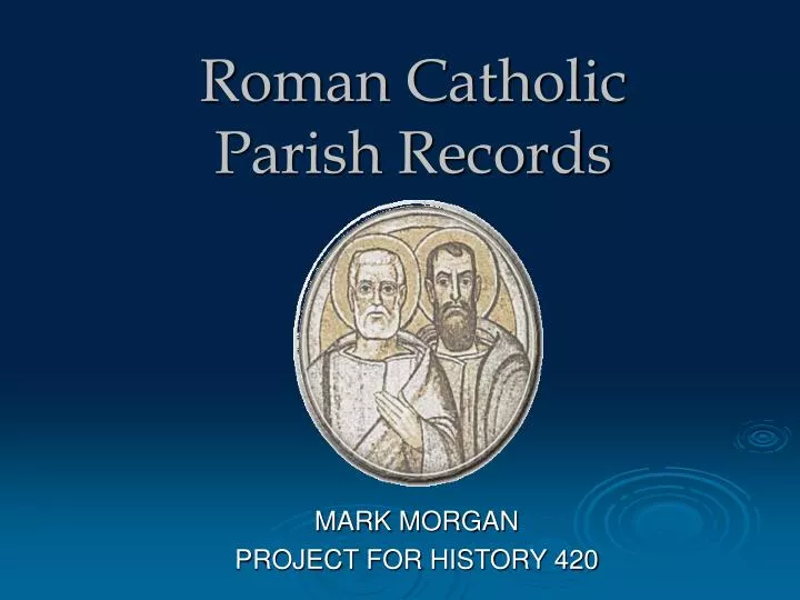 roman catholic parish records