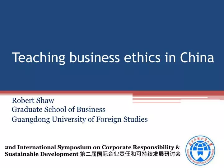 teaching business ethics in china