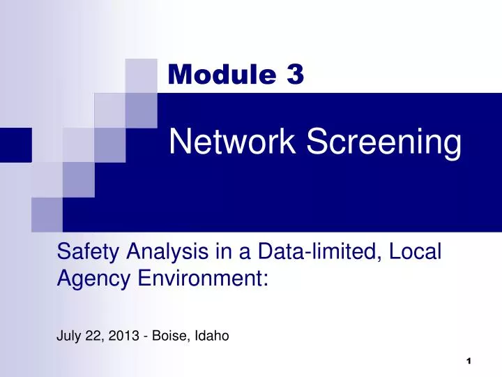 network screening