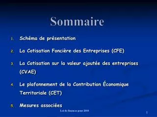 sommaire