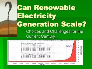 Can Renewable Electricity Generation Scale?
