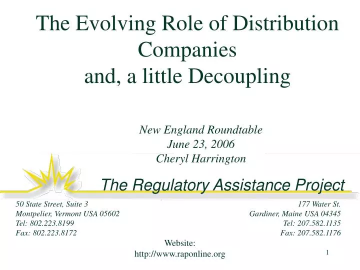 the evolving role of distribution companies and a little decoupling