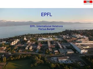 EPFL EPFL International Relations Marius Burgat