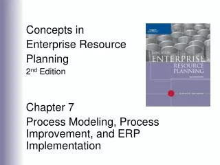 Concepts in Enterprise Resource Planning 2 nd Edition Chapter 7
