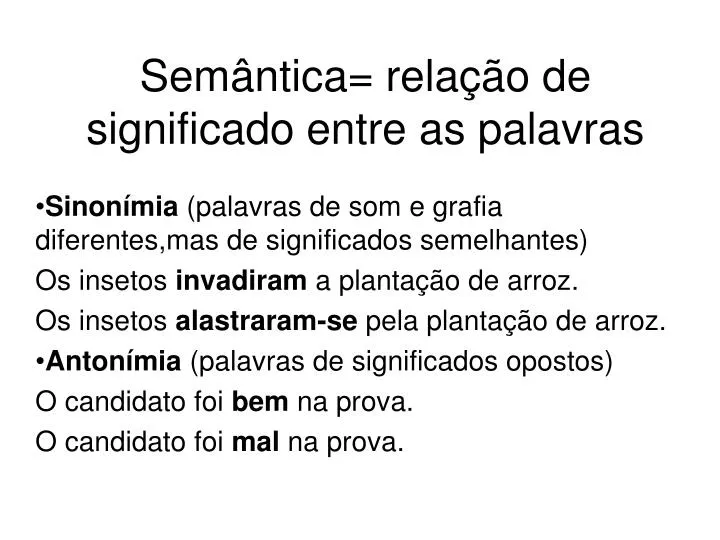 SEMÂNTICA