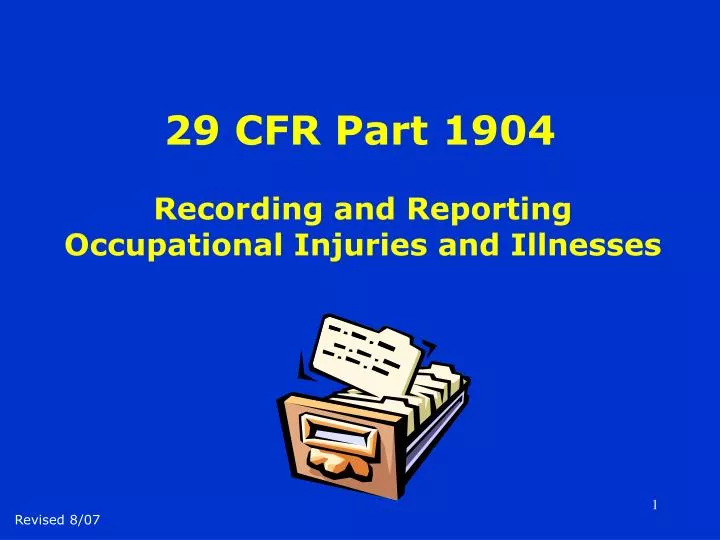 29 cfr part 1904