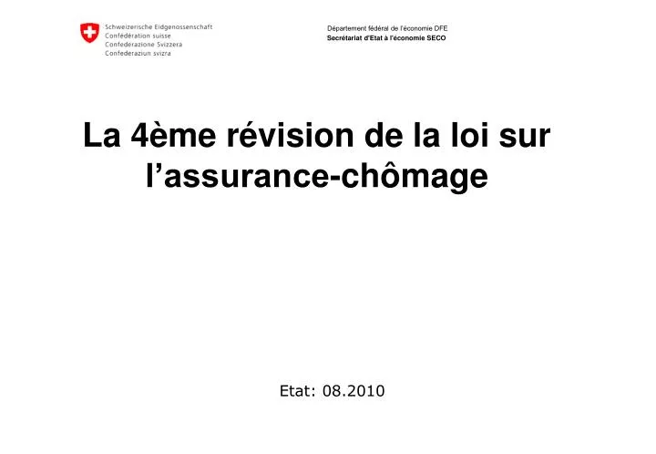 la 4 me r vision de la loi sur l assurance ch mage