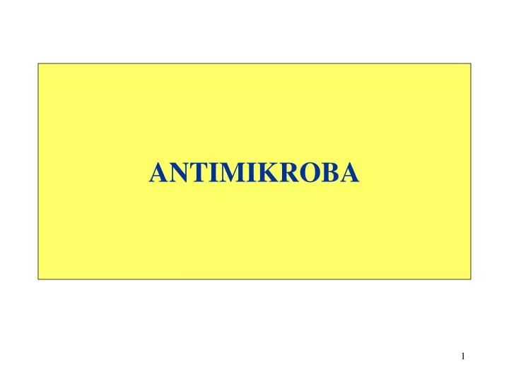 antimikroba