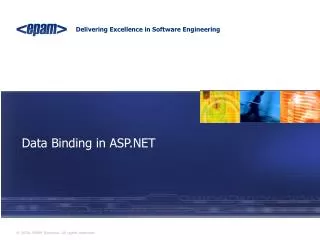 Data Binding in ASP.NET