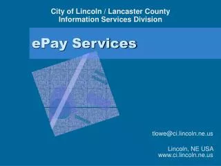 epay services