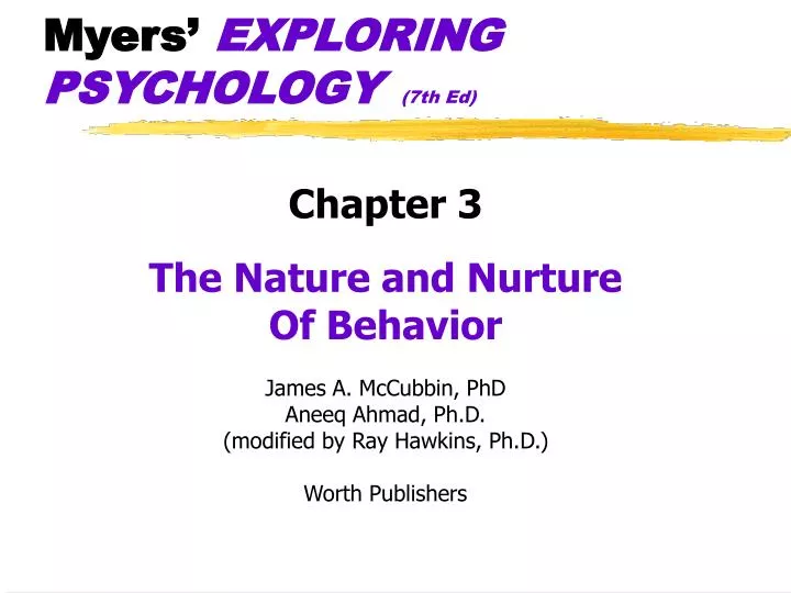 myers exploring psychology 7th ed