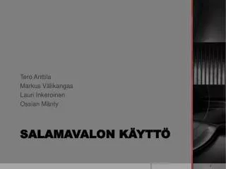 salamavalon k ytt
