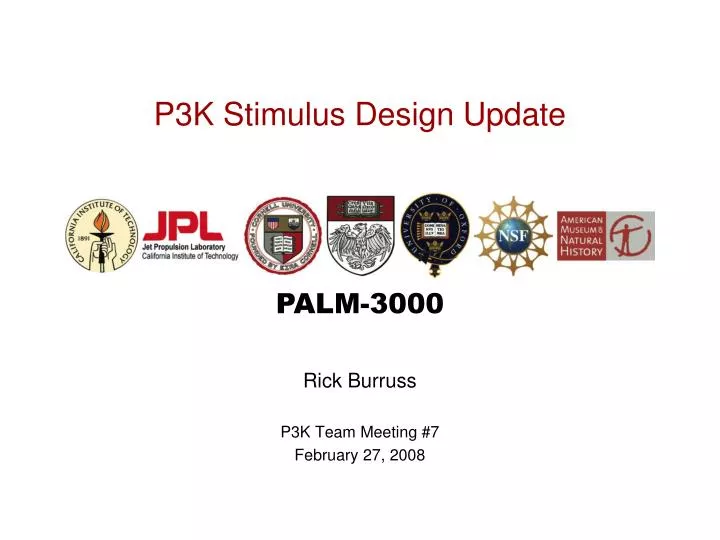p3k stimulus design update