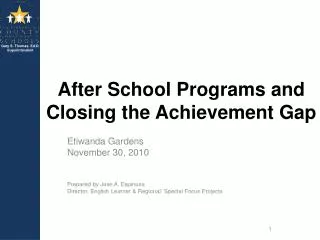 After School Programs and Closing the Achievement Gap