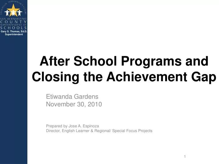 after school programs and closing the achievement gap