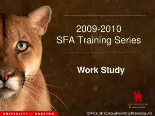 2009-2010 SFA Training Series