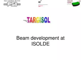 Beam development at ISOLDE