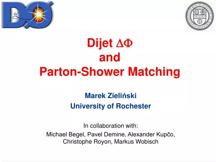 dijet df and parton shower matching
