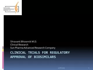 Clinical trials for regulatory approval of biosimilars
