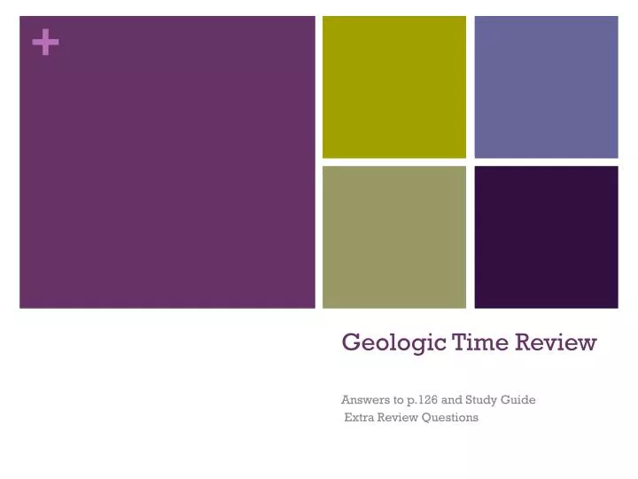 geologic time review