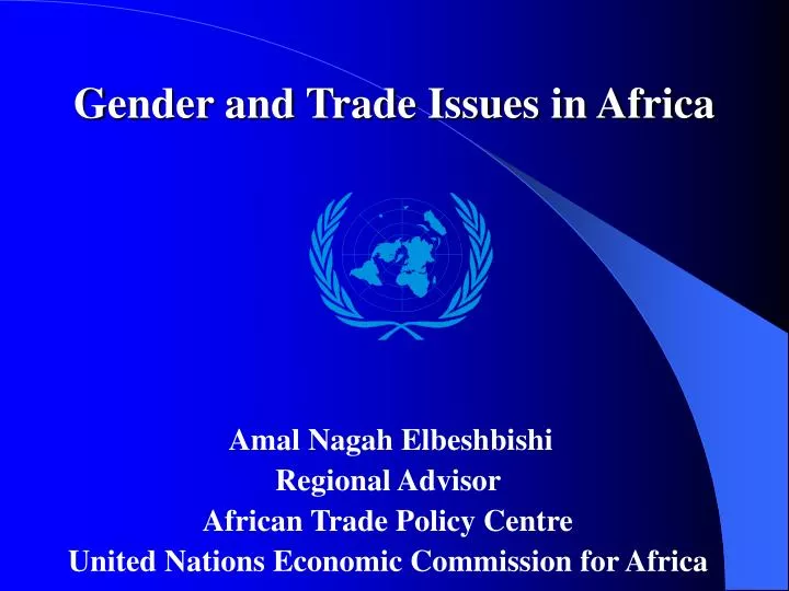 gender and trade issues in africa