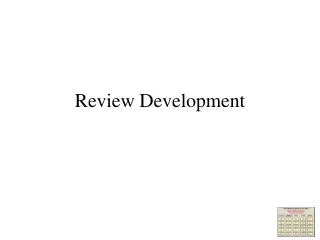 Review Development