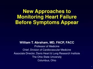 New Approaches to Monitoring Heart Failure Before Symptoms Appear