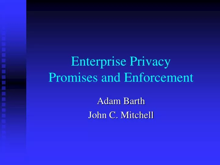 enterprise privacy promises and enforcement