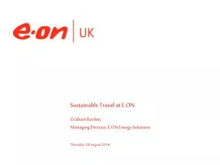 Sustainable Travel at E.ON