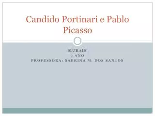 candido portinari e pablo picasso