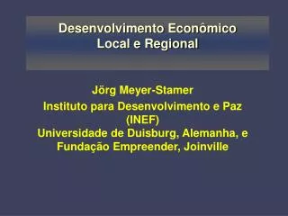desenvolvimento econ mico local e regional