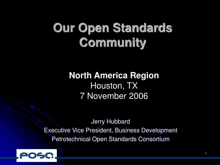 our open standards community