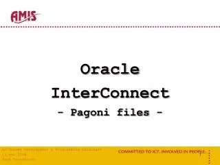 Oracle InterConnect - Pagoni files -